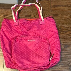 Kate Spade Pink Quilted Tote Bag with Textured Design